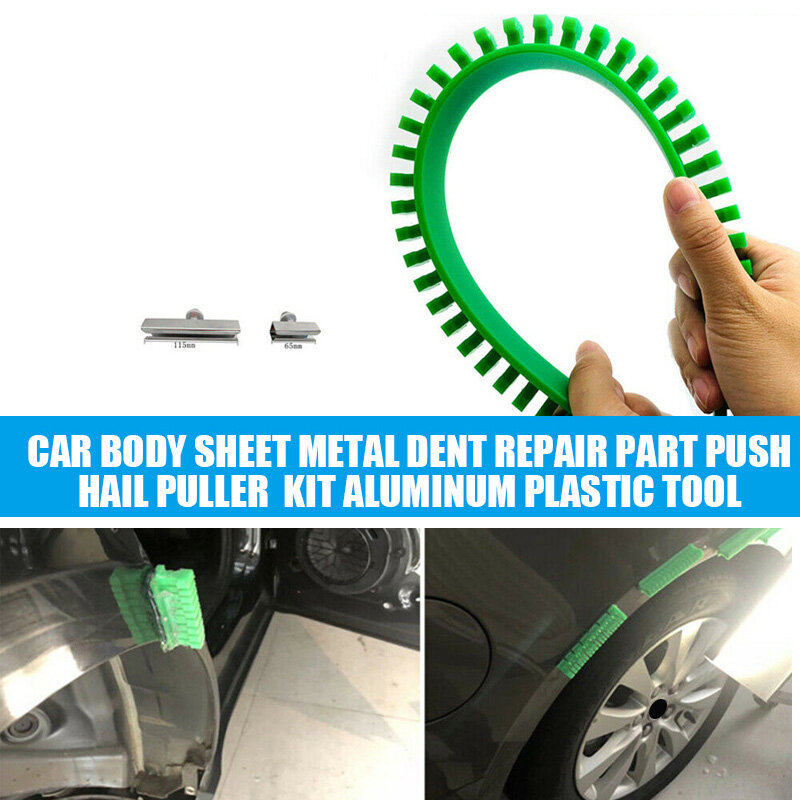 هيكل السيارة جزء إصلاح الصفائح المعدنية دنت ، دفع مجموعة سحب البرد ، أداة بلاستيكية الألومنيوم ، الأخضر