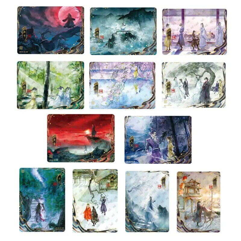 بطاقة مجموعة أنيمي واحدة أصلية ، سلسلة Mo Dao Zu Shi 3 ، QM ، MC ، CP ، CH ، PR ، Wei Wuxian ، Lan Wangji ، سكران ، فصل الأحلام