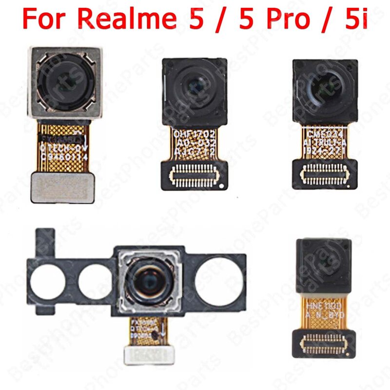 كاميرا سيلفي خلفية كبيرة لـ Realme ، قطع غيار بديلة ، وحدة مواجهة ، كابل مرن ، رؤية خلفية ، Realme 5 Pro ، 5i ، 5Pro