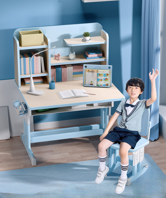 مكتب دراسة للأطفال ، مكتب ، مكتب منزلي ، كرسي ، مجموعة طاولة قابلة للتعديل