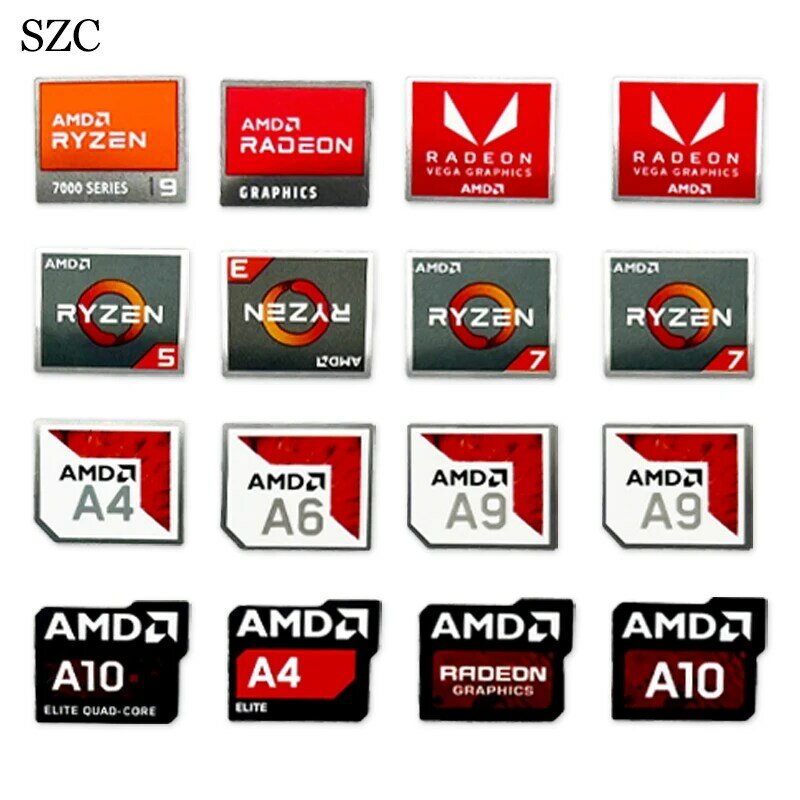 Ryzen AMD FX ملصق شخصي ، ، A9 ، كمبيوتر محمول ، كمبيوتر لوحي ، كمبيوتر مكتبي ، ملصق ملصق ، ديكور يدوي ، 5 *