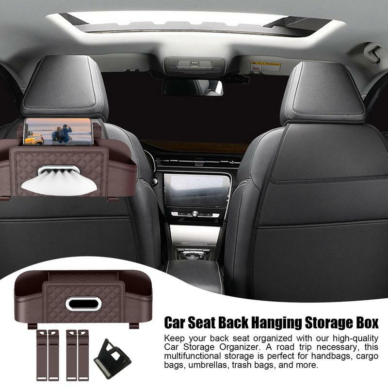 صندوق تخزين المقعد الخلفي للسيارة ، منظم المقعد الخلفي ، الثقيلة ، مقاوم للماء ، مقاومة للبقع ، متعددة الأغراض