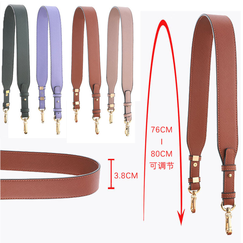 حزام حقيبة بديل من الجلد الصناعي قابل للفصل للنساء ، كروس بودي ، حقيبة يد ، أجزاء حقيبة كتف ، واسعة ، 14 لونًا