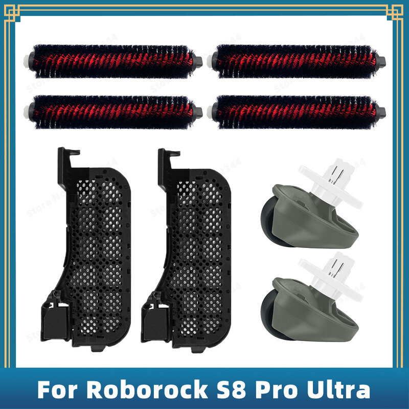 Roborock-فلتر خزان تنظيف عالي السرعة ، فرشاة دوارة ، عجلة أمامية ، ملحقات لـ S8 Pro Ultra ، قطع غيار وملحقات