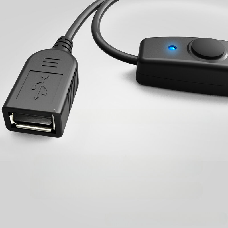 2023 مزامنة البيانات USB 2.0 موسع الحبل USB تمديد كابل مع ON OFF التبديل LED مؤشر ل التوت بي الكمبيوتر USB مروحة LED مصباح