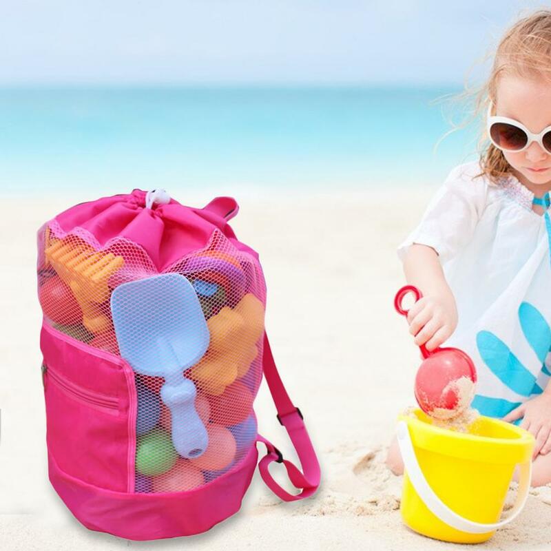 الجملة و دروبشيبينغ! حقيبة شاطئ سعة كبيرة للأطفال ، حقيبة مقاومة للاهتراء ، ألعاب الشاطئ ، الصدف ، أدوات التخزين