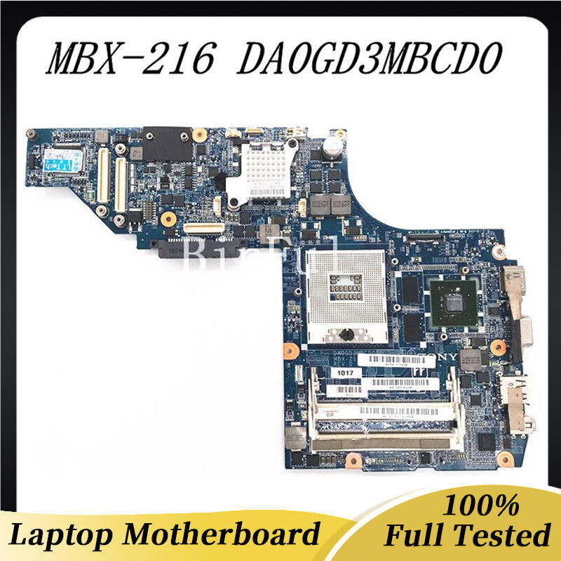 DA0GD3MBCD0 شحن مجاني عالية الجودة اللوحة الرئيسية لسوني MBX-216 اللوحة الأم للجهاز المحمول HM55 DDR3 دفتر 100% كامل العمل بشكل جيد