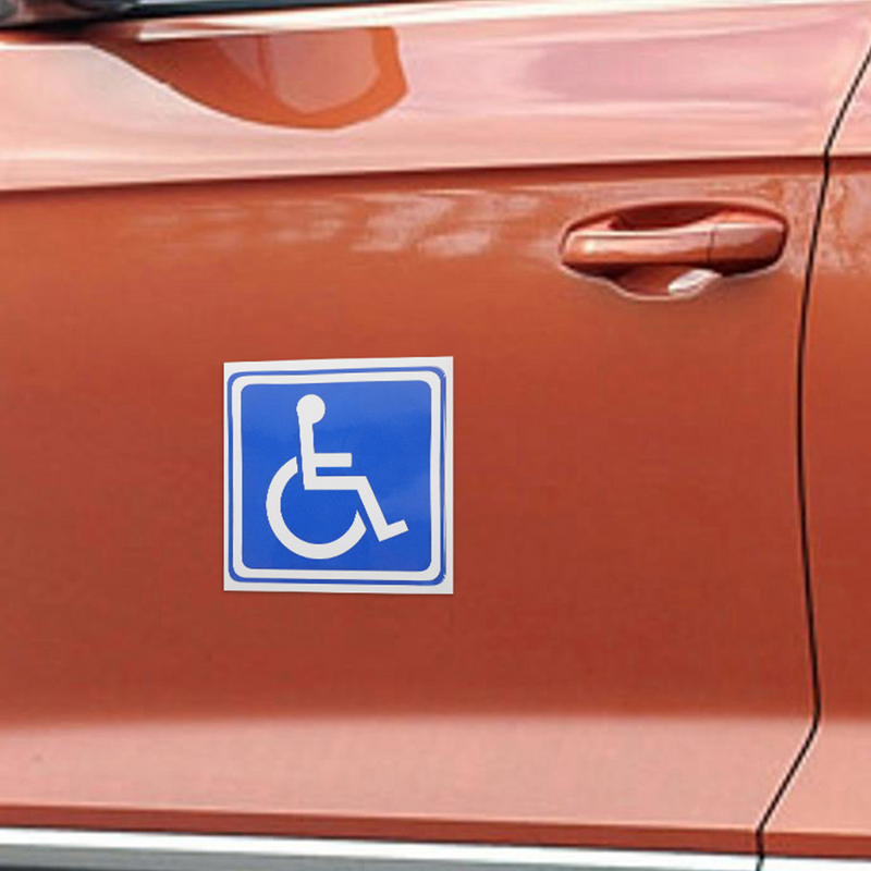 ملصقات للمعاقين لنافذة السيارة وذوي الاحتياجات الخاصة ، لاصق زجاجي ، لافتات لذوي الاحتياجات الخاصة للكرسي المتحرك ، 6 ملاءات