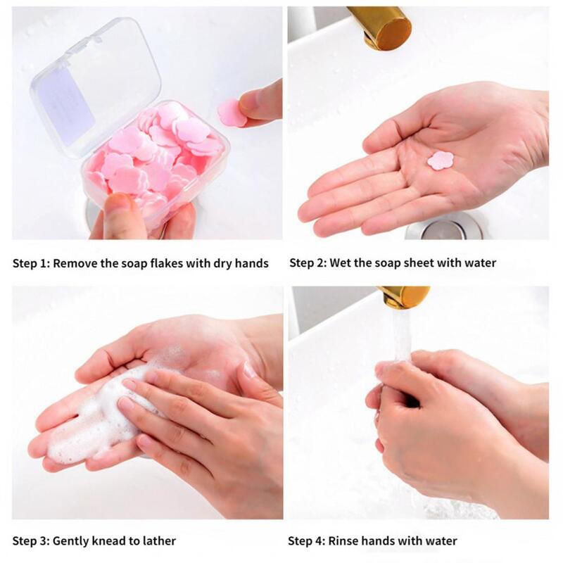 الصابون ورقة 4 صندوق الحساسية الحرة ترطيب عميق المتاح الأطفال غسل اليد الصابون ورقة لوازم الحمام