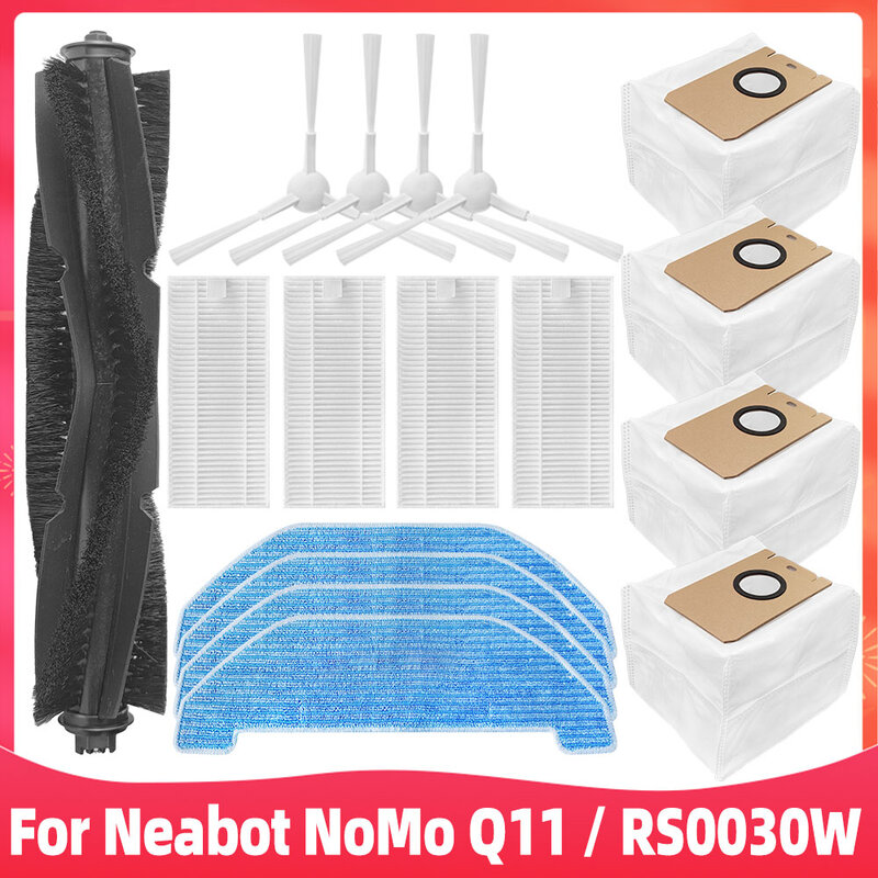 ل Neabot NoMo Q11 جهاز آلي لتنظيف الأتربة RS0030W استبدال إكسسوارات قطع غيار الرئيسية الجانب فرشاة Hepa تصفية ممسحة كيس لجميع الغبار