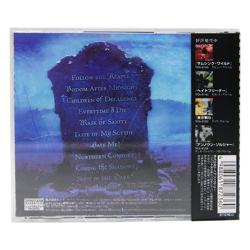 فنلندا الفرقة المغني 1 CD 1 كلمات كتاب صندوق القرص مجموعة روك المعادن البوب الموسيقى 13 أغاني الألبوم