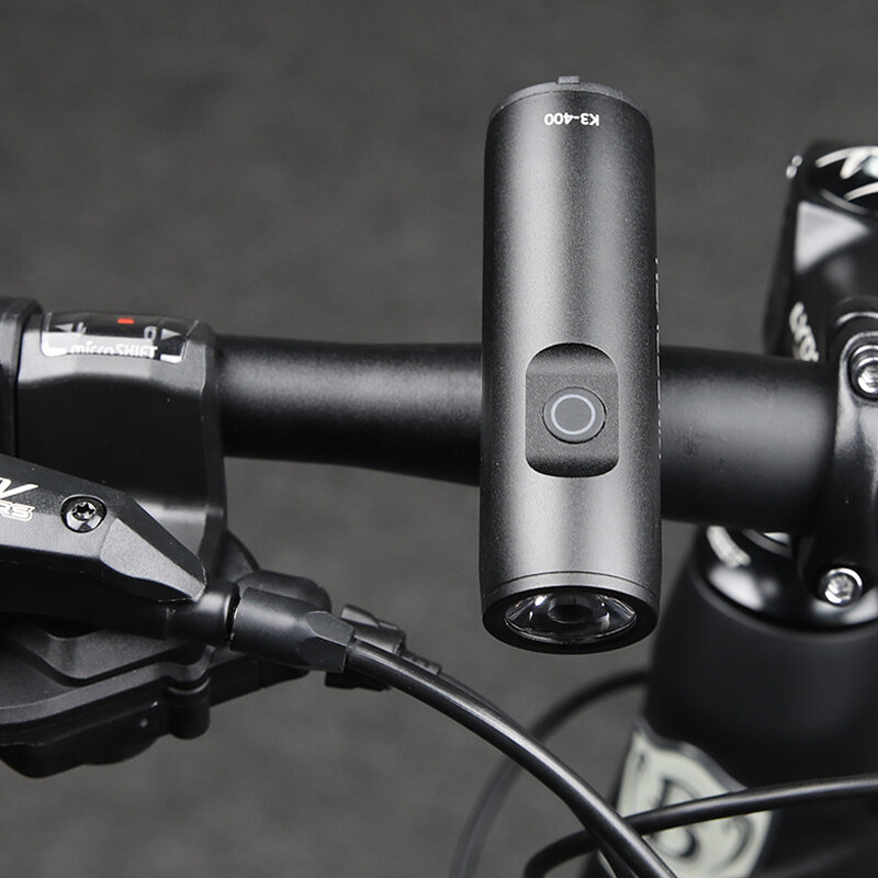 KINGSEVEN دراجة ضوء دراجة الجبهة ضوء USB قابلة للشحن 400lm الدراجات العلوي LED 2000mAh مصباح يدوي الدراجة جزء الملحقات