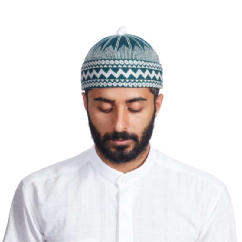 قبعة صغيرة من Gorro لعام 2021 قبعة تركية إسلامية من Kufi Taqiya Takke Peci قبعة على شكل جمجمة قبعة للصلاة بألوان مختلفة بألوان متعرجة POMPOM