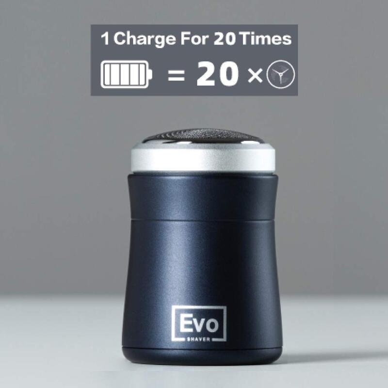 EVO ماكينة حلاقة صغيرة ماكينة حلاقة كهربائية صغيرة السفر ماكينة حلاقة للرجال حجم جيب حاد في الهواء الطلق أداة نوع-C USB قابلة للشحن الذاتي شحذ