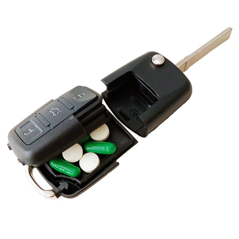 مفتاح تحويل آمنة خفية مقصورة سرية خبأ صندوق حصيف شرك مفتاح السيارة فوب لإخفاء وتخزين المال