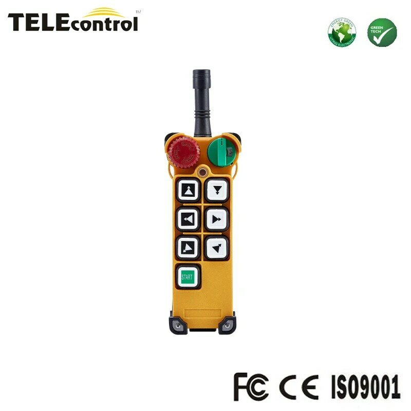 Telecontrol Telecrane متوافق 6 قناة المزدوج سرعة أزرار رافعة اللاسلكية راديو التحكم عن بعد F24-6D الارسال تحكم