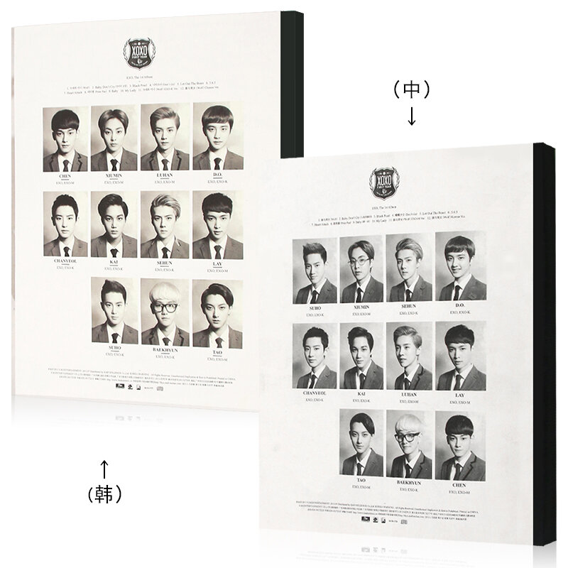 EXO K + M المعجزات في ديسمبر ألبوم النسخة الكورية الصينية كريس وو لوهان الذكور المغني فريق البوب الموسيقى 2 CD صندوق مجموعة
