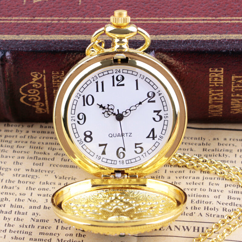 الذهب الفاخرة قسط شاشة ديجيتال ساعة جيب كوارتز السيدات خمر قلادة قلادة أنيقة أفضل هدية reloj دي bolsillo