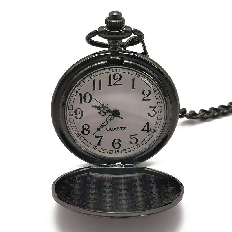 إلى صديقتي تصميم هدية ساعة جيب كوارتز ساعة ثرية سوداء السلس جمع الحاضر