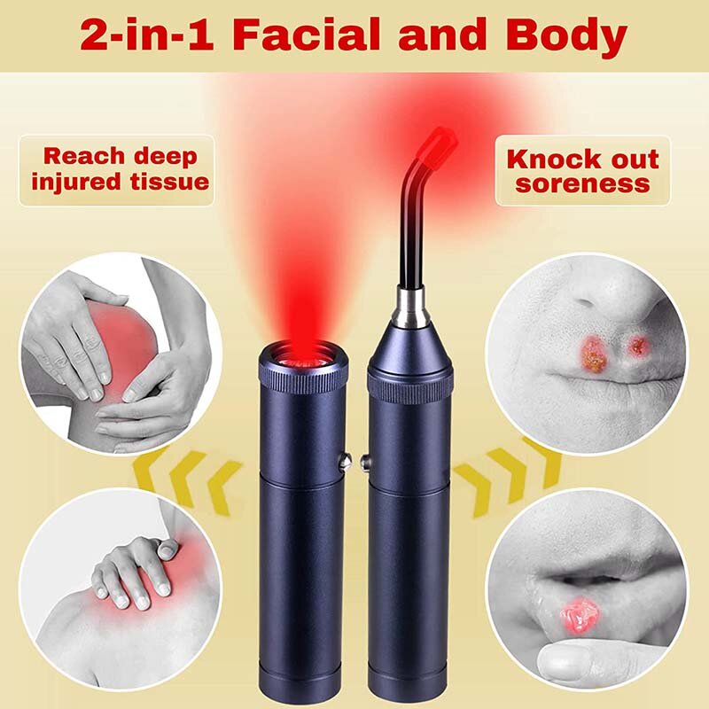 3 في 1 العلاج بالضوء الأحمر ، يده LED جهاز إضاءة بالأشعة تحت الحمراء لتخفيف الآلام على الجسم ، صلابة العضلات وتحسين بشرة الوجه