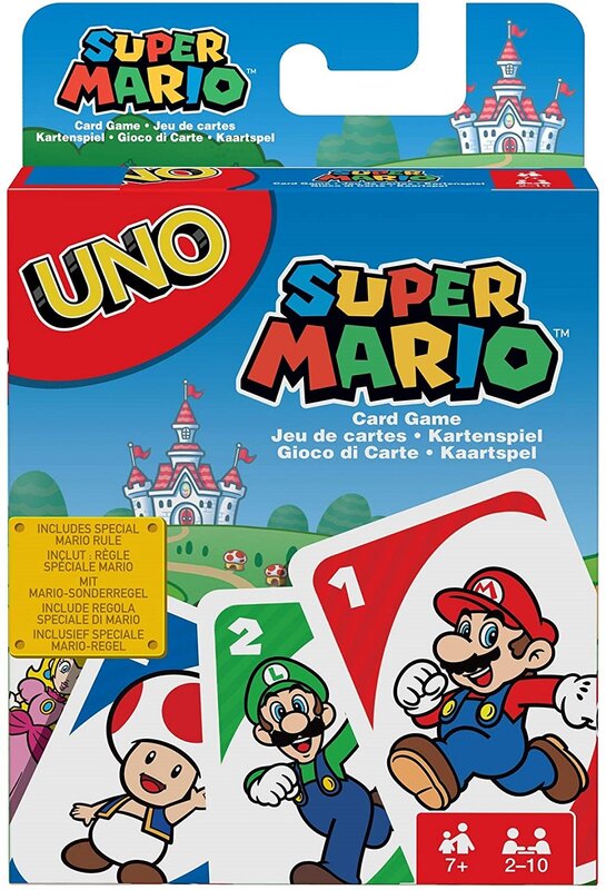 سوبر ماري لعبة شخصية ماريو بطاقة UNO بطاقة مناسبة للأسرة لعبة أصدقاء لعبة بطاقة الأطفال هدية عيد