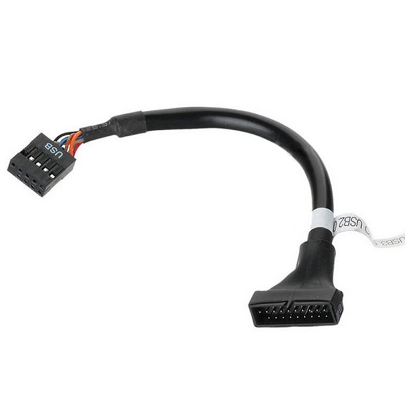 اللوحة رأس سلك محول جودة عالية 1 قطعة 19/20 دبوس USB 3.0 أنثى إلى 9 دبوس USB 2.0 ذكر