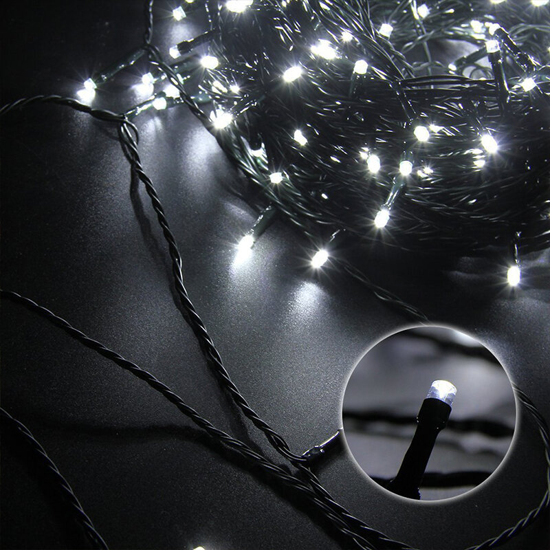 100 متر اكليل LED سلسلة أضواء اكليل 30 فولت الجنية عطلة في الهواء الطلق شارع جارلاند 2021 عيد الميلاد حفل زفاف ديكور غرفة نوم