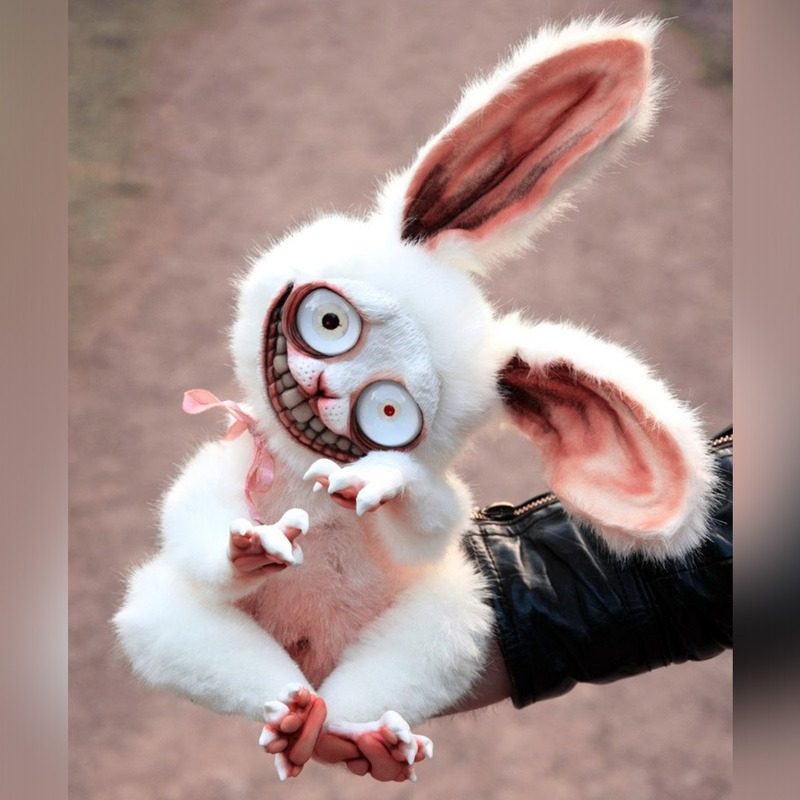 مجنون الأرنب محشوة اللعب مضحك دمية على شكل حيوان الأطفال محشوة يدويا القطن اللعب المنزل الحرفية الديكور 2022 أفضل هدية للأطفال