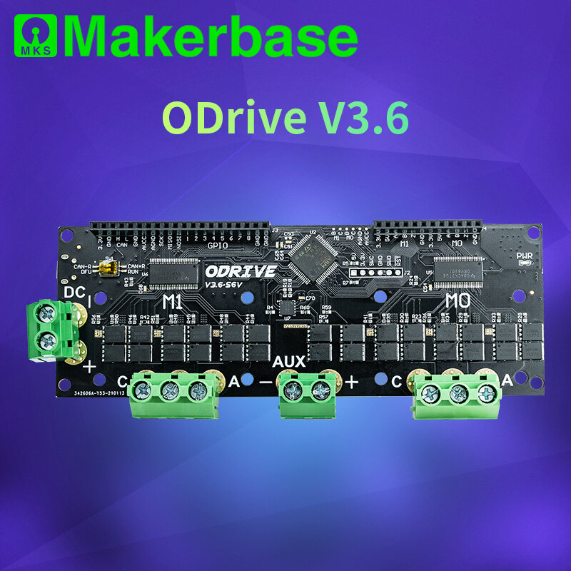 Makerbase ODrive3.6 56V FOC BLDC AGV Servo Dual Motor Controller Board ODrive 3.6 #1