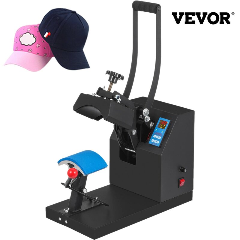 VEVOR 5.5 "x 3.5" 5.5 "x 3.1" قبعة قبعة الحرارة الحرارية الصحافة نقل آلة تسامي صدفي الرقمية دائم لتقوم بها بنفسك 0-399 درجة مئوية