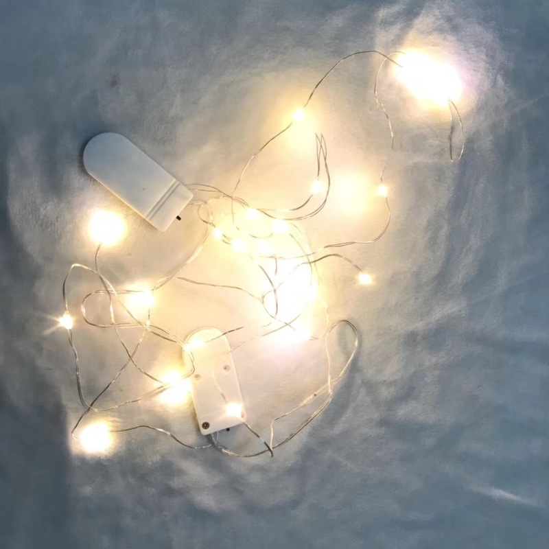 U-شكل ضوء سلسلة رومانسية الزفاف زر فانوس زهرة كعكة اللون هدية صندوق ستار ضوء سلسلة الكهربائية LED بركة النحاس مصباح