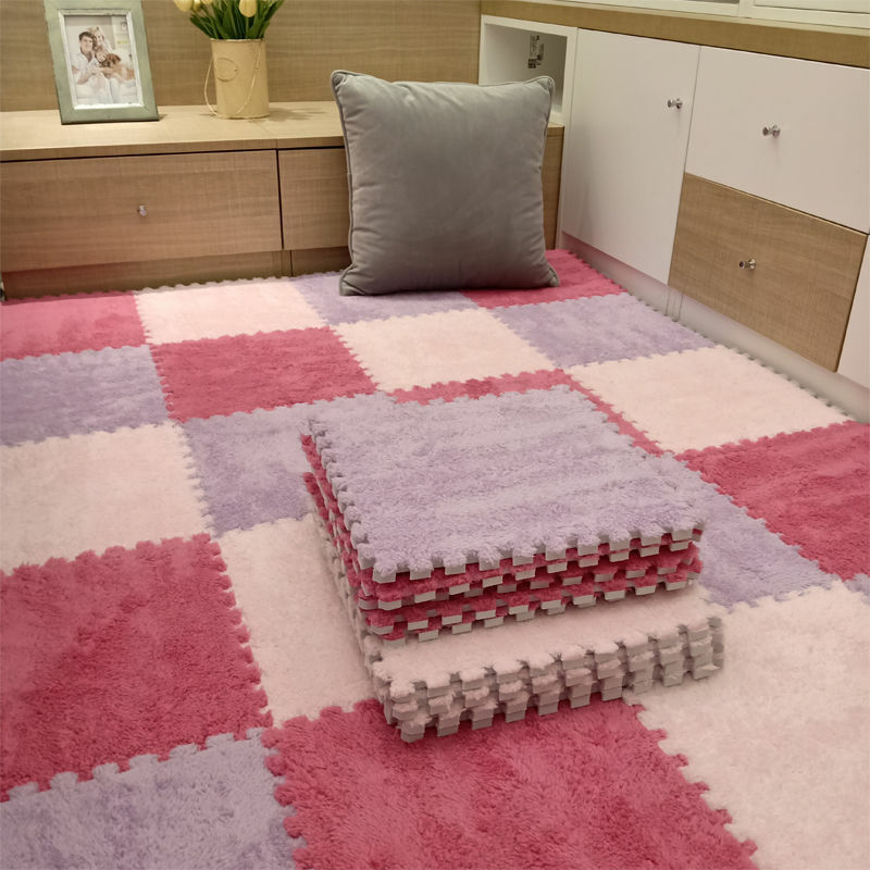 جديد 10 قطعة أفخم البساط غرفة نوم الربط البساط سهلة الاستخدام لطيف ديكور المنزل غرفة الطفل تحطيم مقاومة البساط متعددة الوظائف