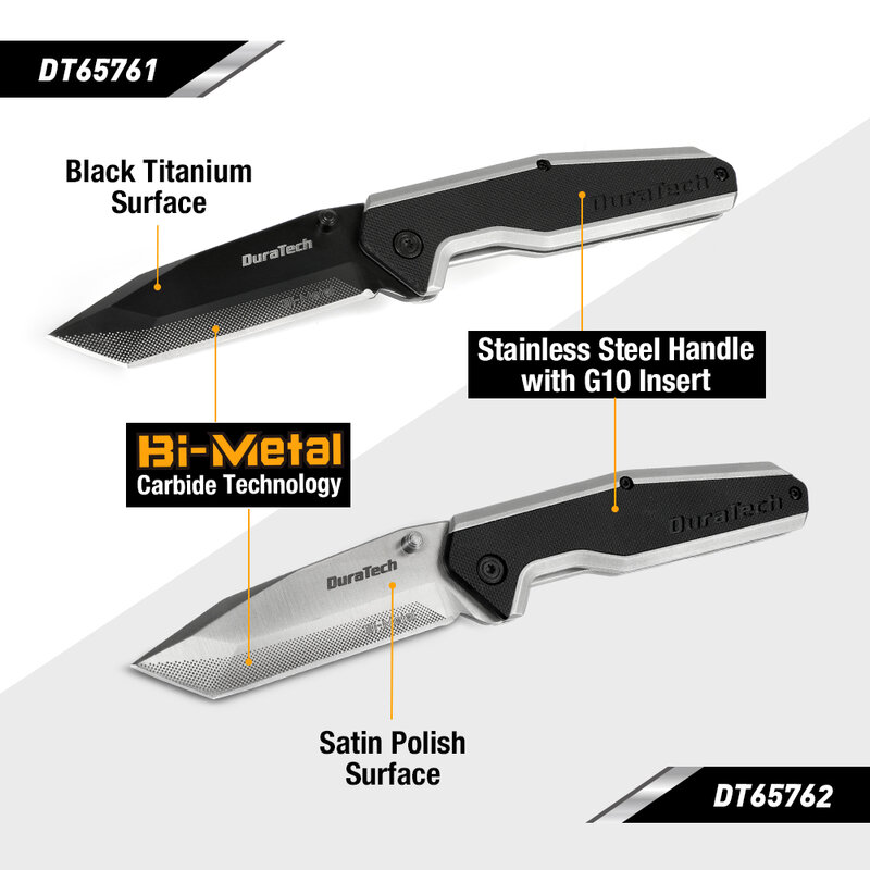 DuraTech للطي جيب سكين سكين تخييم شفرة البلاستيك مقبض قطاعة الفواكه في الهواء الطلق بقاء السكاكين ملعقة أداة متعددة