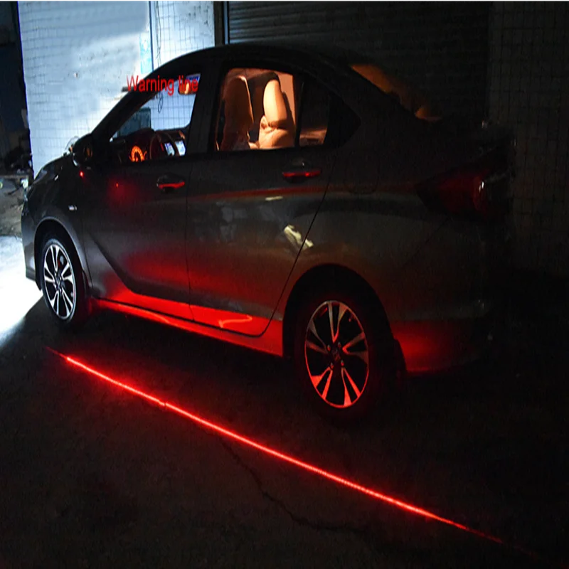 سيارة ليزر الضباب ضوء Led الباب ترحيب أضواء مناسبة لجميع نماذج السيارات مصباح تحذير إشارة وقوف السيارات