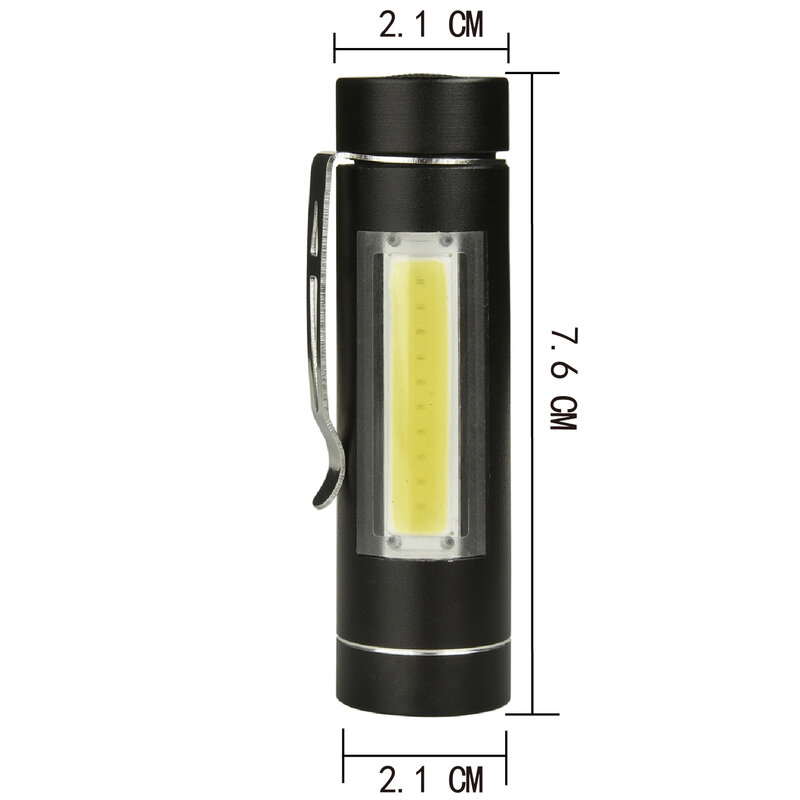 D5 الألومنيوم إضاءة مقاومة للماء مصباح يدوي الشعلة التخييم ضوء ل 14500 قابلة للشحن أو AA بطارية COB LED لمبات مقاومة للصدمات