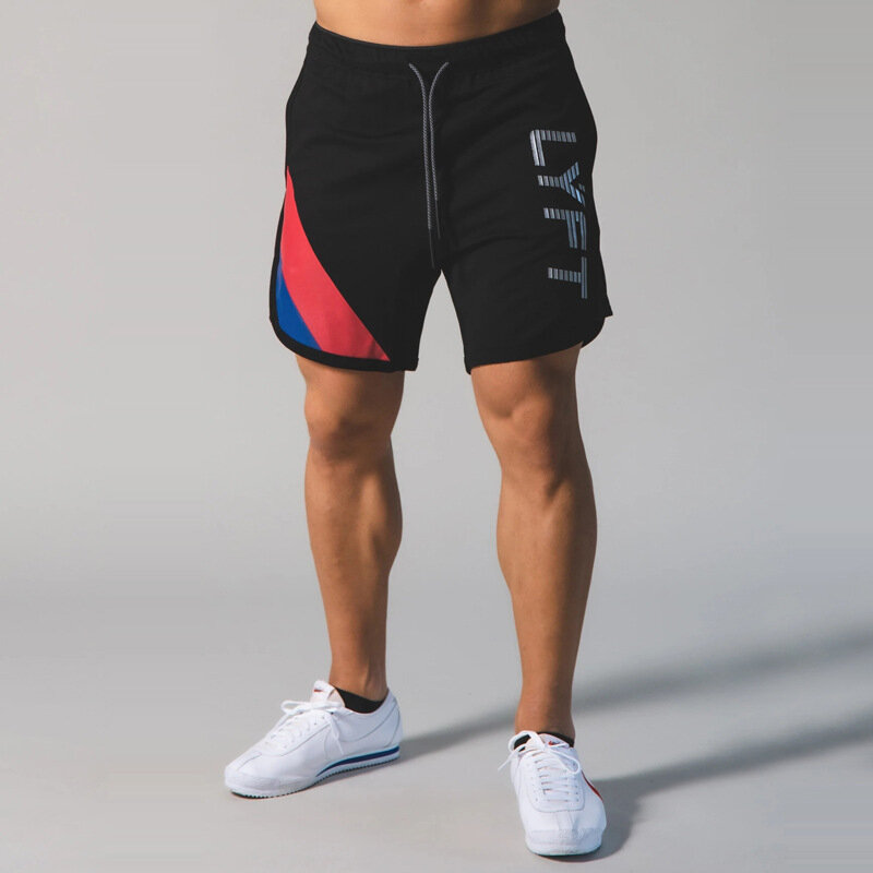 LYFT الصيف جديد ماركة الرجال اللياقة البدنية تشغيل تنفس مرونة السراويل غير رسمية الرجال السود ملابس كمال أجسام التدريب السراويل الرياضية
