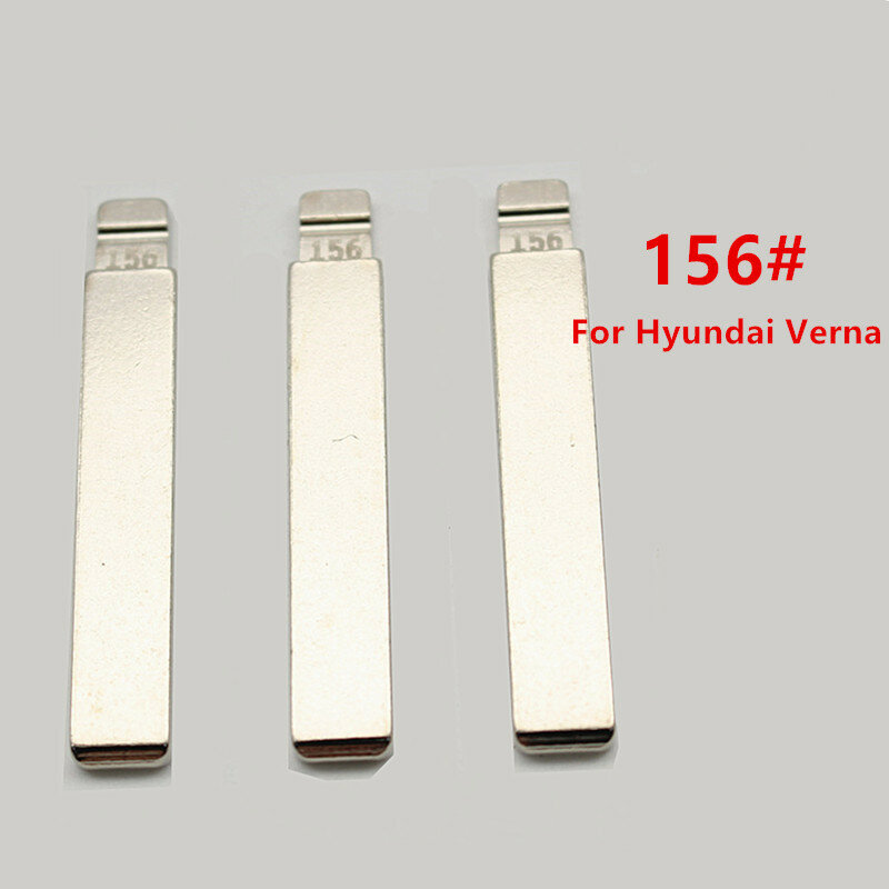 10 قطعة 156 # ريموت سيارة قابل للطيّ شفرة مفتاح ل هيونداي فيرنا كيا K5 KD معدن VVDI JMD فوب استبدال غير مصقول شفرة #1