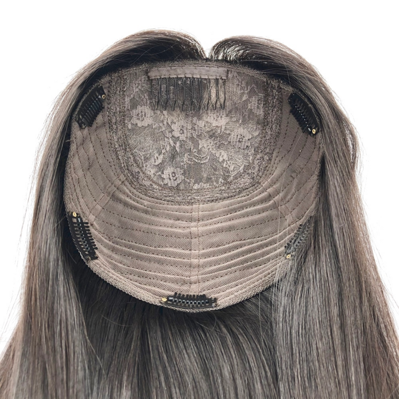 قطعة شعر بشري علوية لقاعدة البشرة شعر مستعار يهودي أصلي مقاس 8 "X8" للنساء اليهود أو شعر مستعار كامل #5