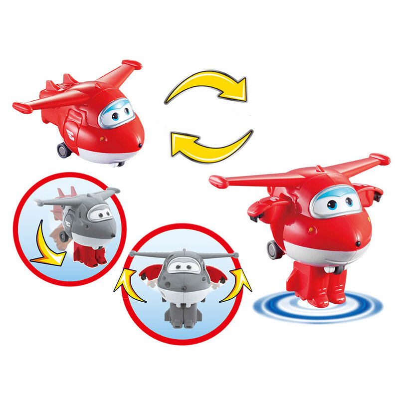 12 نمط صغير سوبر أجنحة تشوه طائرة صغيرة ABS لعبة روبوت عمل أرقام سوبر الجناح التحول لعب للأطفال هدية
