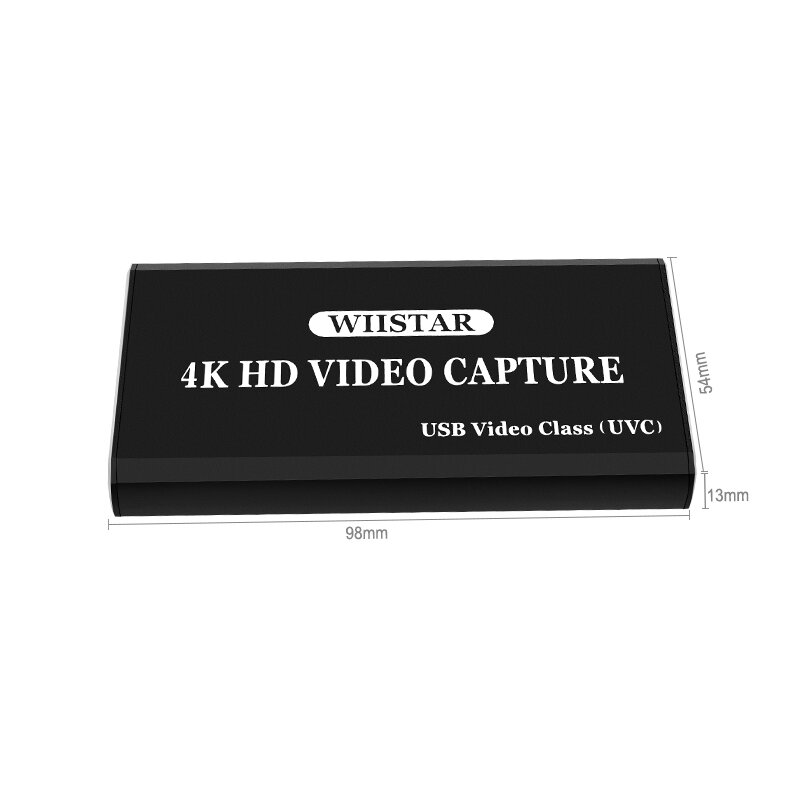 USB HDMI to Type-C 4k 1080P HD Video Capture Card Box for TV PC PS4 Game Live Stream for Windows Linux Os X