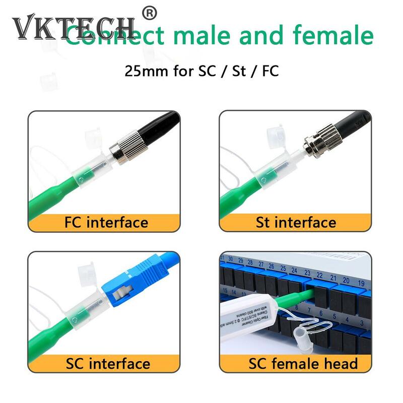 SC/FC/ST 2.5 مللي متر موصل الألياف البصرية القلم الاستاتيكيه بلمسة واحدة تنظيف كامل أداة أكثر من 800 مرات التنظيف الأنظف