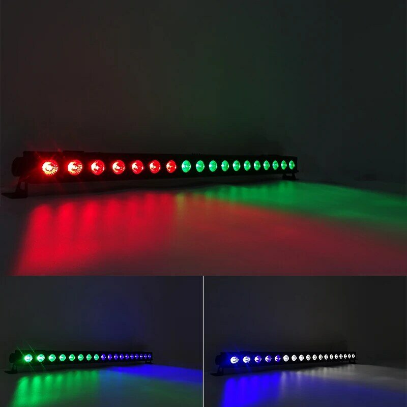 4 قطعة/السلع 18x10 واط RGBW 4 في 1 LED المرحلة الآثار مصفوفة الجدار غسل DJ ديسكو حفلة الحدث يعرض الزفاف DMX الصوت وضع السيارات