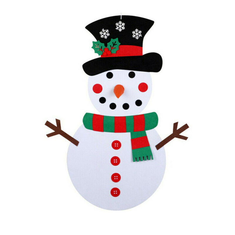 شعر الكرتون التعليمية للأطفال DIY اليدوية ثلاثية الأبعاد رجل الثلج 