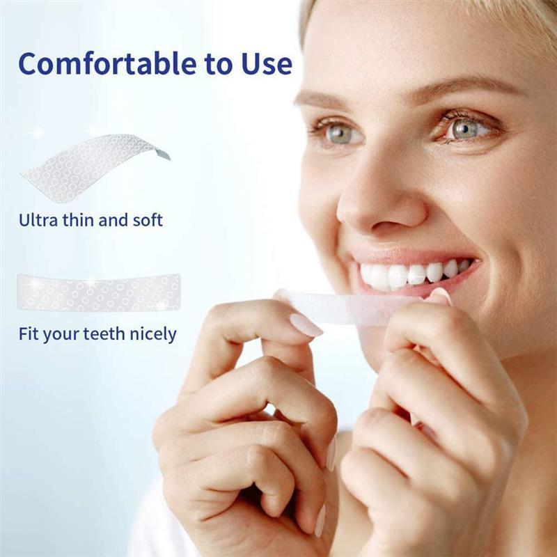 7 زوج ، 14 قطعة 5D شرائط تبييض الأسنان العناية بصحة الفم مزدوجة مرنة شرائط تبييض الأسنان أدوات تبييض الأسنان
