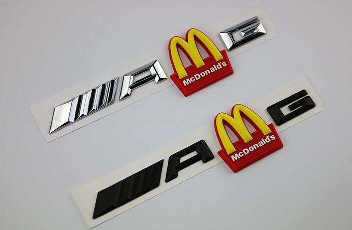 1 قطعة ملصقات مجانية ماكدونالدز شخصية ، ومناسبة ل AMG/M3 ، 4,5 ملصقات رسالة DIY بها بنفسك.