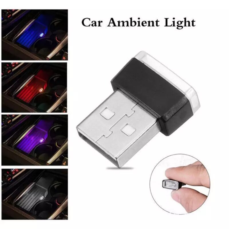 LED النمذجة ضوء USB صغير ضوء جو مصباح سيارة المحيطة ضوء النيون ضوء الداخلية سيارة الداخلية مجوهرات مع ضوء عشوائي