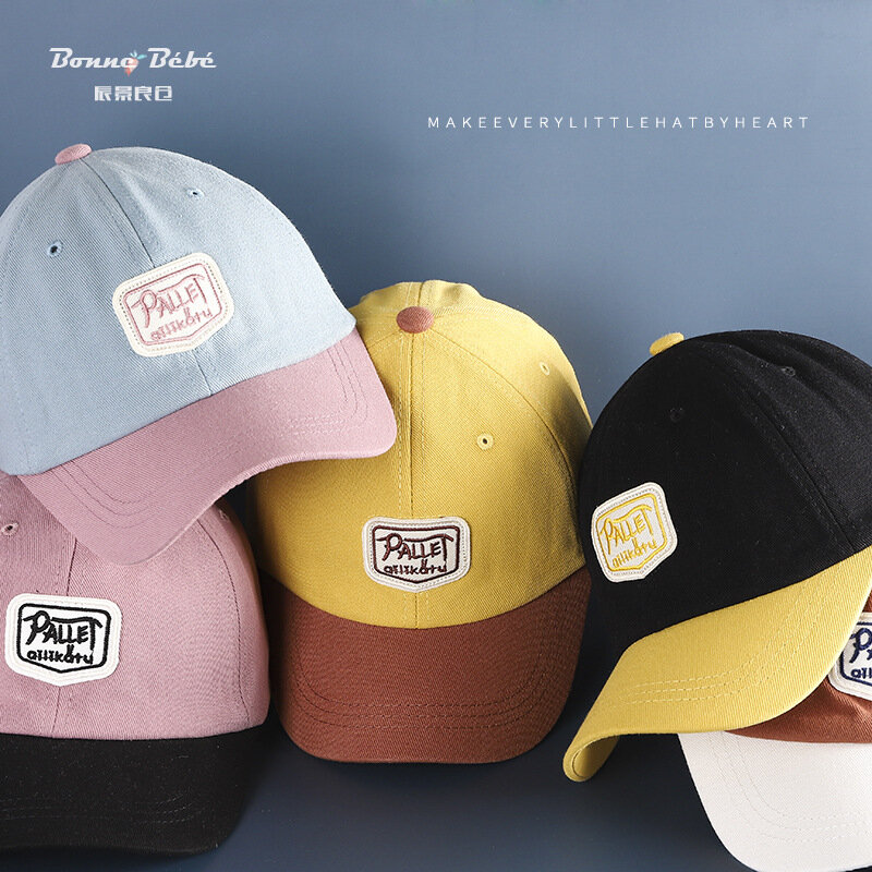 قبعة بيسبول من القطن الخالص بألوان مختلطة ، قبعة الربيع ، مقاومة للشمس ، للأطفال ، 2020