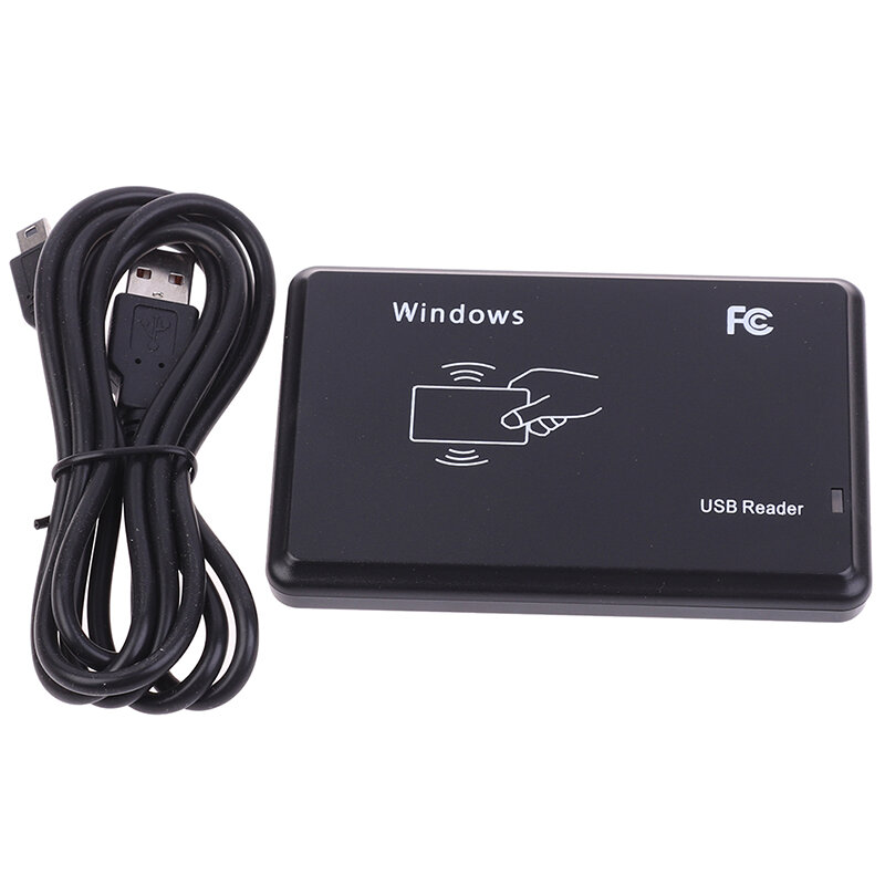 قارئ RFID ، منفذ USB EM4100 TK4100 TK4100 ، 125 كيلو هرتز ، حساسية غير ملامسة للبطاقات الذكية ، متوافق مع نظام النافذة/Linux