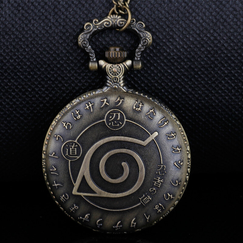 الكلاسيكية انمي ياباني شعار ساعة جيب كوارتز قلادة ماركة البيع المباشر قلادة ساعة هدية مناسبة ل أنيمي بنين بنات