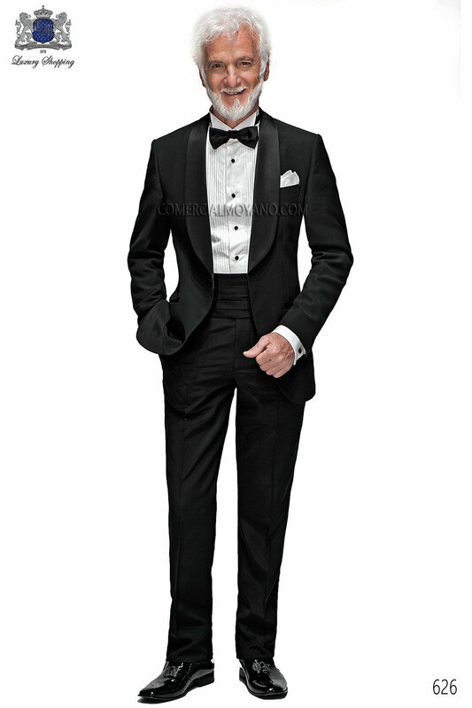 JELTONEWIN مخصص وصيف 2 قطعة الأسود شال طية صدر السترة الرجال حزب البدلات الرسمية الزفاف العريس أفضل رجل الدعاوى (سترة + بنطلون + القوس)